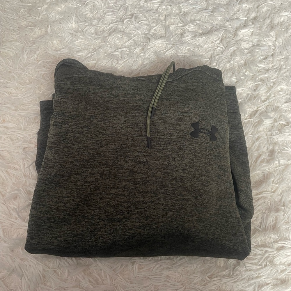 Under Armour green and grey hoodie